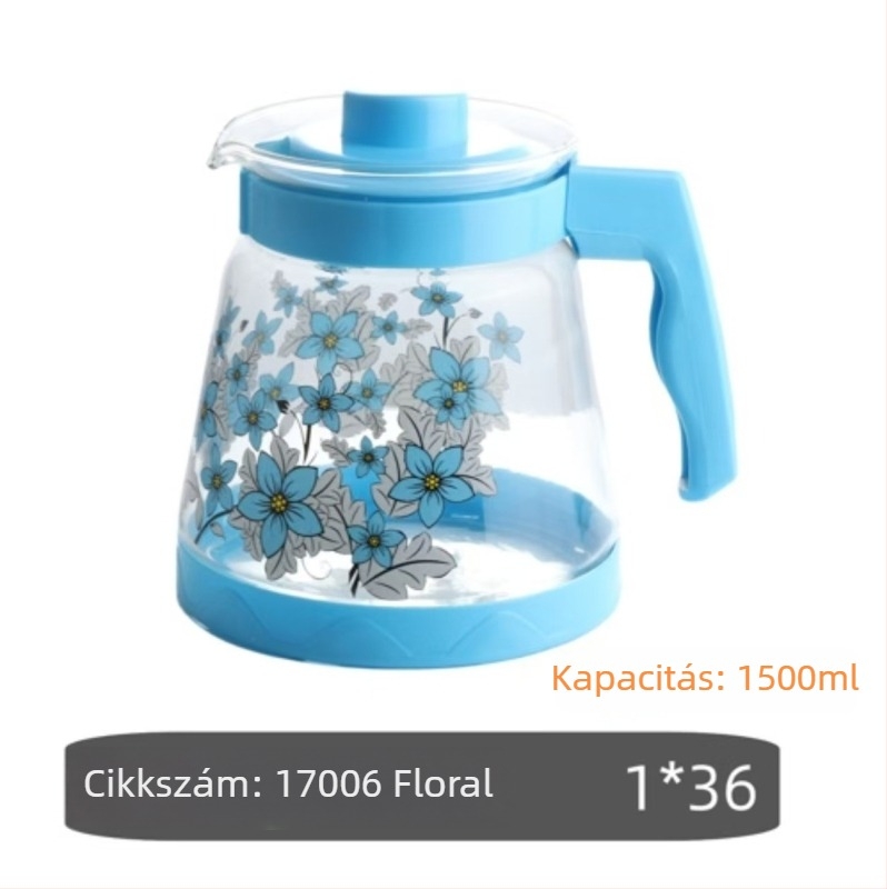 Üveg teáskanna és kancsó otthoni használatra — hőálló üveg, teázáshoz ideális