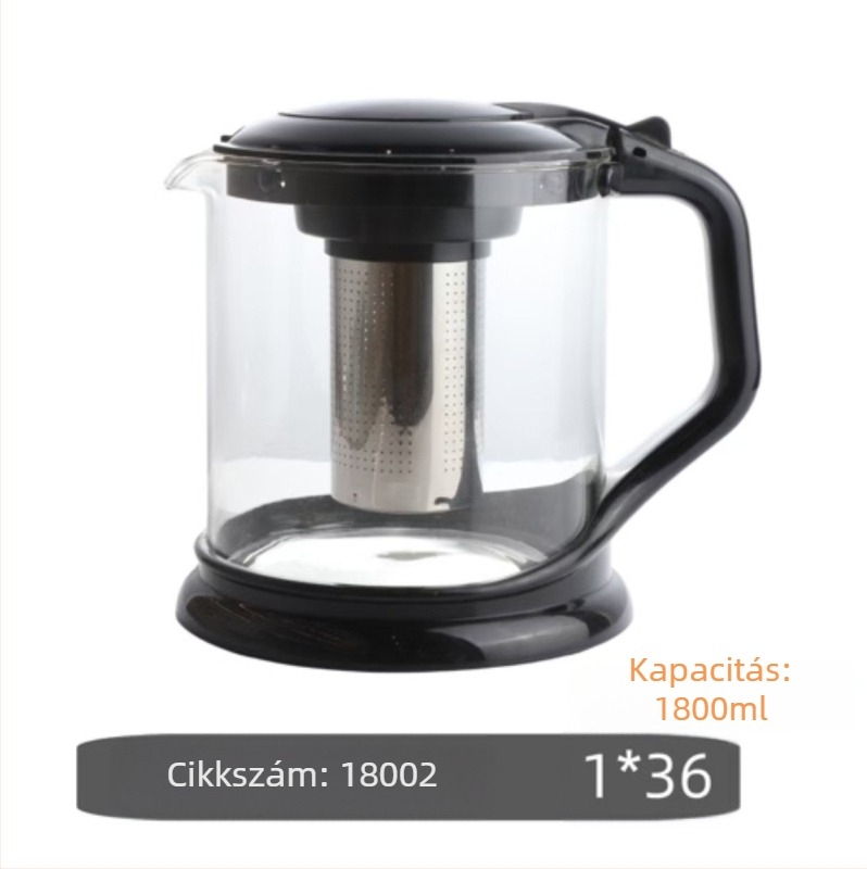 Üveg teáskanna és kancsó otthoni használatra — hőálló üveg, teázáshoz ideális