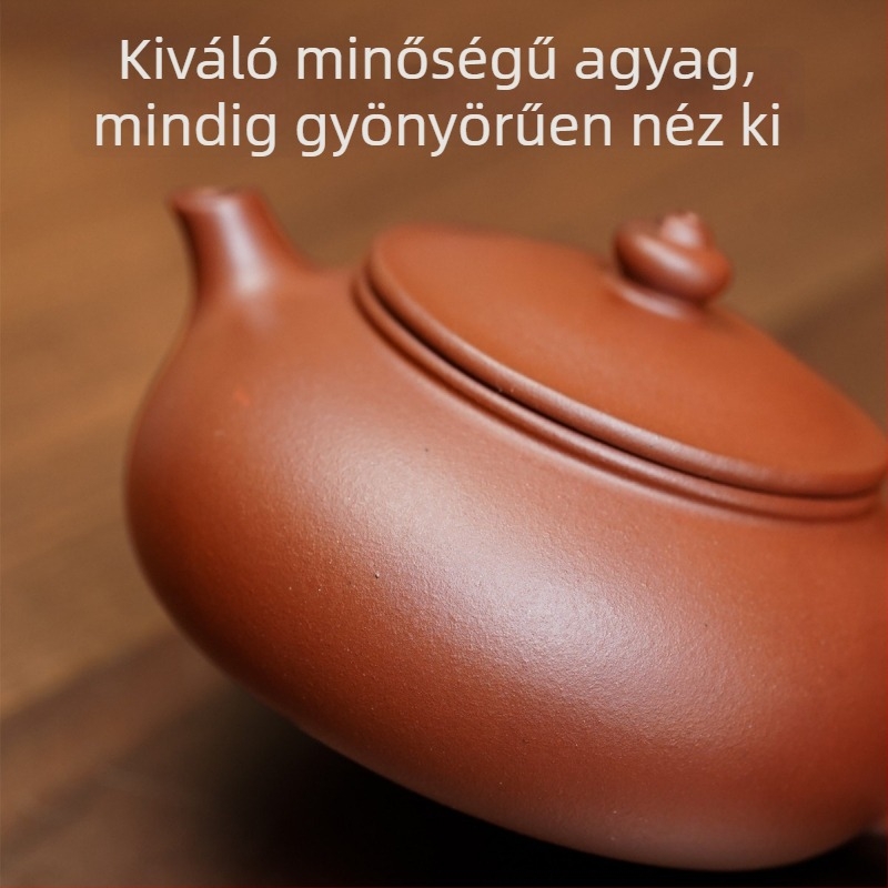 Yixing lila agyag teáskanna, kézzel készített, prémium retro stílusú teáskészlet