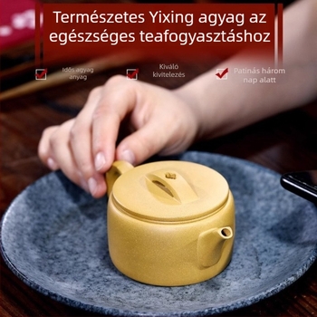 Yixing Zisha teáskanna purpurszínű homokos agyagból, autentikus, prémium minőségű otthoni használatra