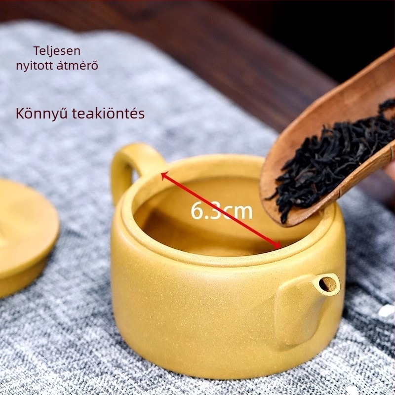 Yixing Zisha teáskanna purpurszínű homokos agyagból, autentikus, prémium minőségű otthoni használatra