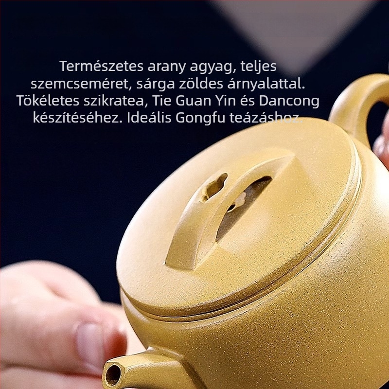 Yixing Zisha teáskanna purpurszínű homokos agyagból, autentikus, prémium minőségű otthoni használatra