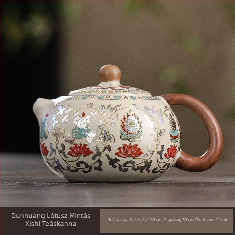 Ru porcelán teáskészlet gaiwan-nal, retro kerámia
