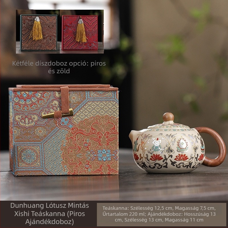 Ru porcelán teáskészlet gaiwan-nal, retro kerámia