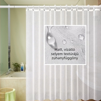3D selyemmintás zuhanyfüggöny, modern minimál stílusú nordic, száraz–nedves elválasztás