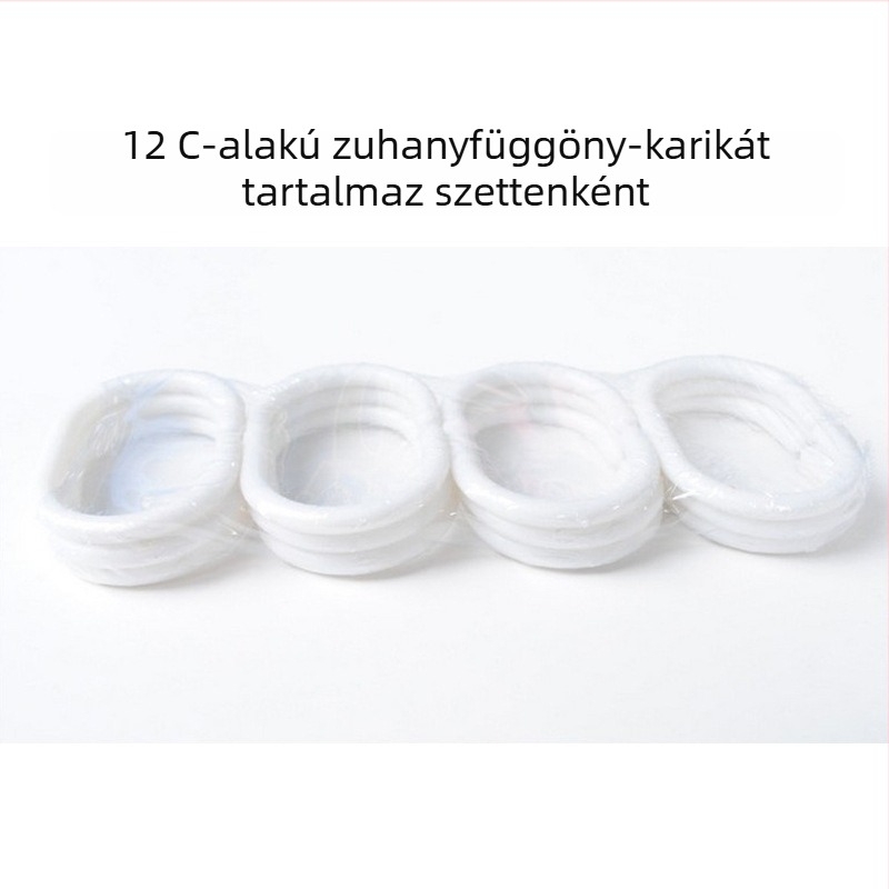 PEVA zuhanyfüggöny matt virágos mintával, vízálló mindennapi használatra, tartalmazza a zuhanyfüggöny gyűrűit, testre szabható logó
