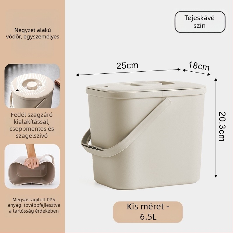 Nagy kapacitású teaceremónia vödör fedéllel, tealevél-szűrő és tartozékok