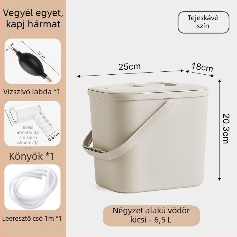 Nagy kapacitású teaceremónia vödör fedéllel, tealevél-szűrő és tartozékok