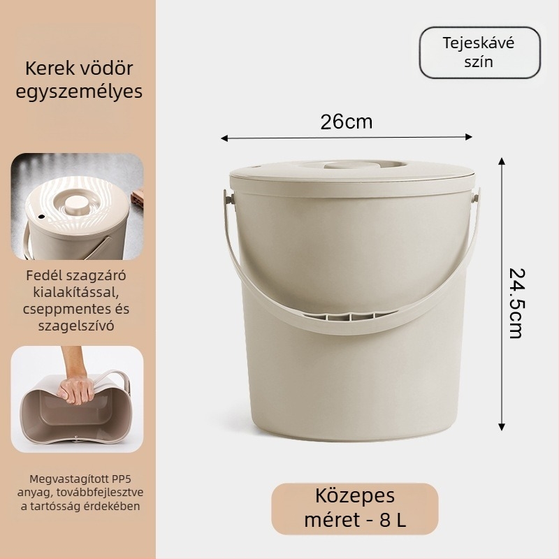 Nagy kapacitású teaceremónia vödör fedéllel, tealevél-szűrő és tartozékok