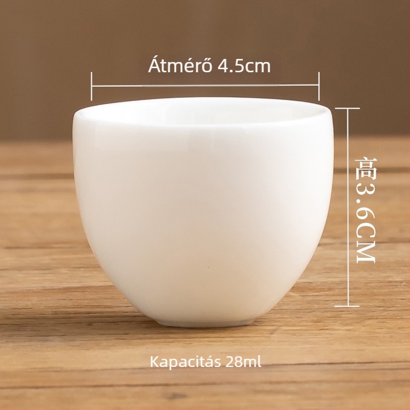 Porcelán Gongfu teáscsésze aromával, egyszemélyes kerámia teáskészlet kínai stílusban
