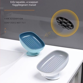 Otthoni használatra szappantartó falra szerelve, vízelvezető kialakítás, víz felhalmozódása nélkül, szívókoronggal, fürdőszoba, minimalist stílus, kreatív új dizájn