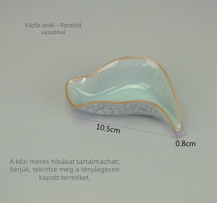 Celadon porcelán Gongfu tea szertartás kiegészítőinek készlet logóval