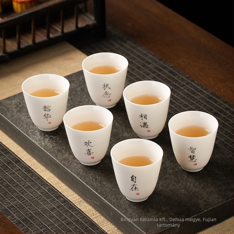 Kerámiából készült teáscsésze, egyszemélyes, aromás teáscsésze, Zen stílusú Kung-Fu tea készlet, kis teáscsésze