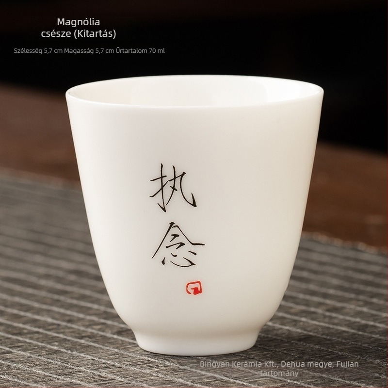 Kerámiából készült teáscsésze, egyszemélyes, aromás teáscsésze, Zen stílusú Kung-Fu tea készlet, kis teáscsésze