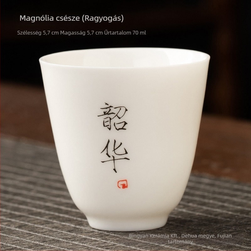 Kerámiából készült teáscsésze, egyszemélyes, aromás teáscsésze, Zen stílusú Kung-Fu tea készlet, kis teáscsésze