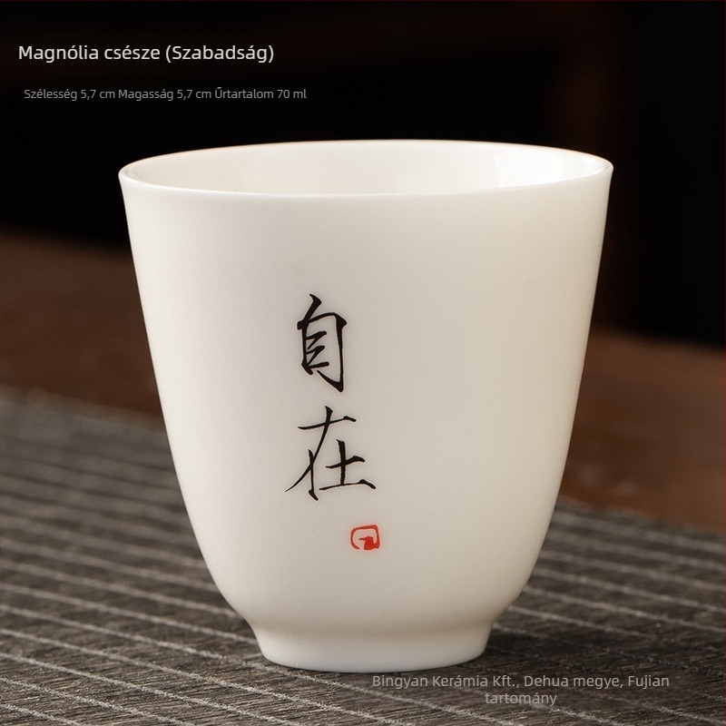 Kerámiából készült teáscsésze, egyszemélyes, aromás teáscsésze, Zen stílusú Kung-Fu tea készlet, kis teáscsésze