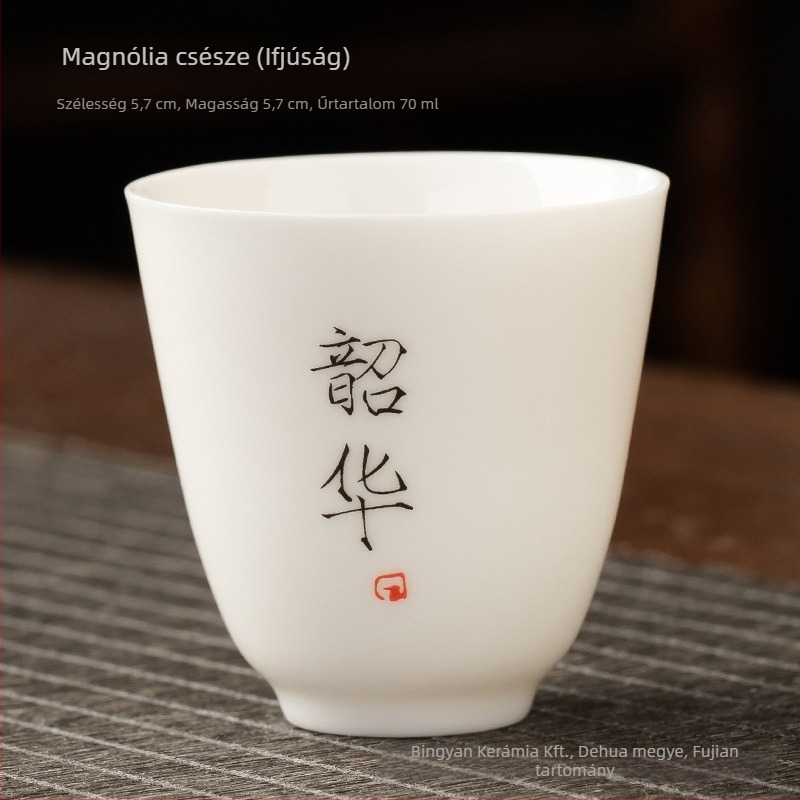 Kerámiából készült teáscsésze, egyszemélyes, aromás teáscsésze, Zen stílusú Kung-Fu tea készlet, kis teáscsésze