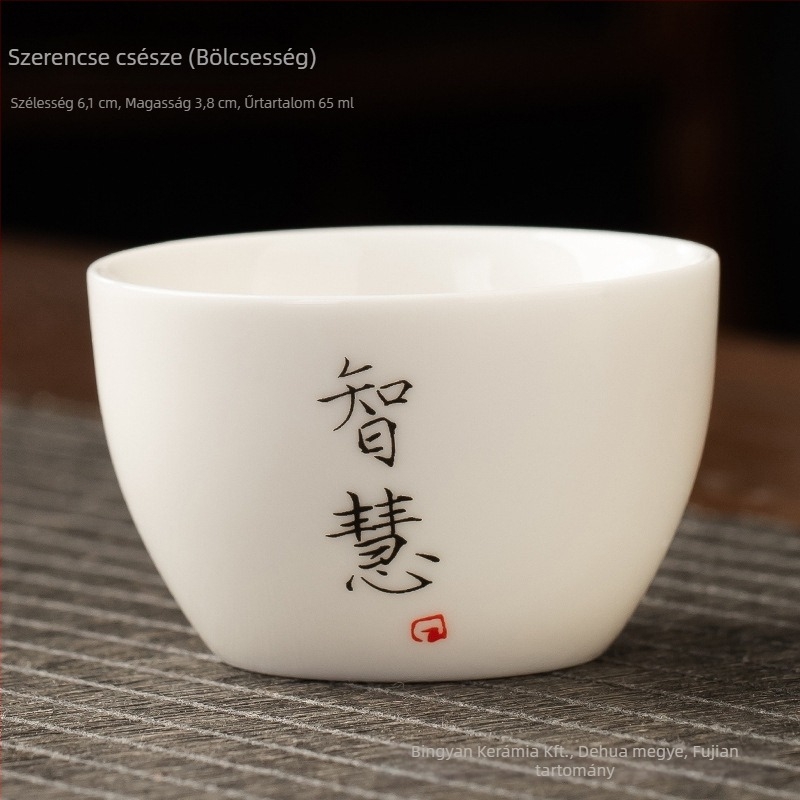 Kerámiából készült teáscsésze, egyszemélyes, aromás teáscsésze, Zen stílusú Kung-Fu tea készlet, kis teáscsésze