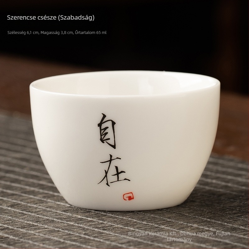 Kerámiából készült teáscsésze, egyszemélyes, aromás teáscsésze, Zen stílusú Kung-Fu tea készlet, kis teáscsésze