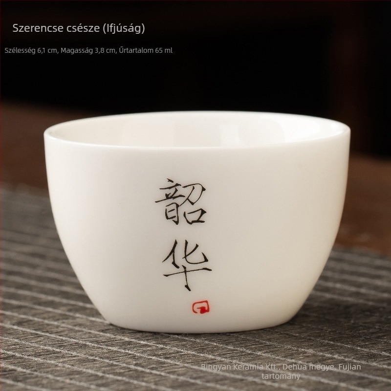 Kerámiából készült teáscsésze, egyszemélyes, aromás teáscsésze, Zen stílusú Kung-Fu tea készlet, kis teáscsésze