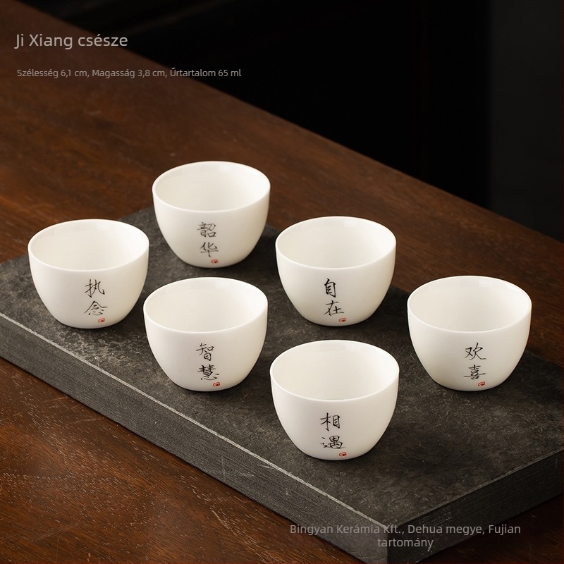 Kerámiából készült teáscsésze, egyszemélyes, aromás teáscsésze, Zen stílusú Kung-Fu tea készlet, kis teáscsésze