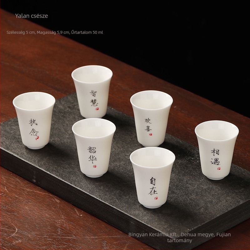 Kerámiából készült teáscsésze, egyszemélyes, aromás teáscsésze, Zen stílusú Kung-Fu tea készlet, kis teáscsésze