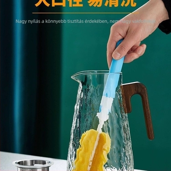 Nagy kapacitású üveg teáskészlet, hőálló, japán stílusú, otthoni használatra