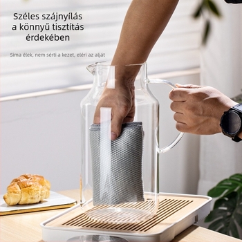 3800 ml-es boroszilikát üvegből készült vízkanna, nagy kapacitású, hőálló, otthoni használatra