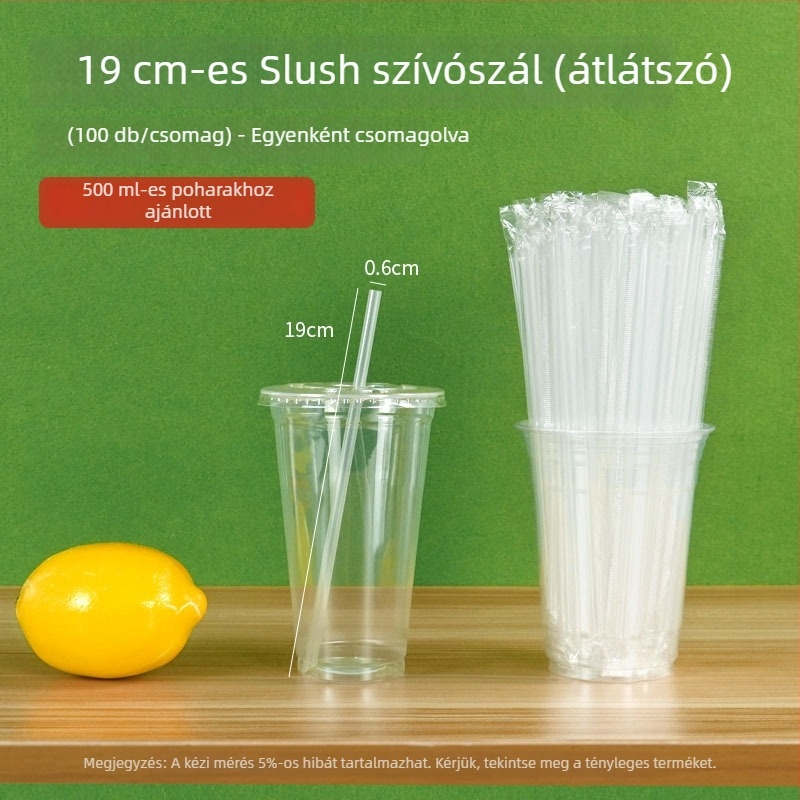 Egyszer használatos kávés pohár, 98 mm-es átmérővel, ideális jegeskávéhoz és hideg italokhoz, elvihető, 500–700 ml