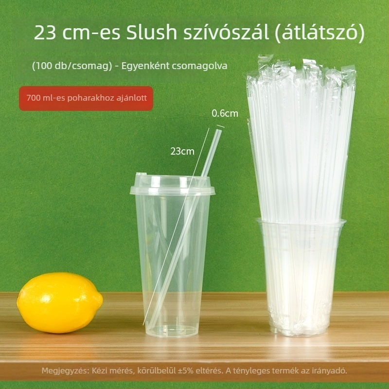 Egyszer használatos kávés pohár, 98 mm-es átmérővel, ideális jegeskávéhoz és hideg italokhoz, elvihető, 500–700 ml