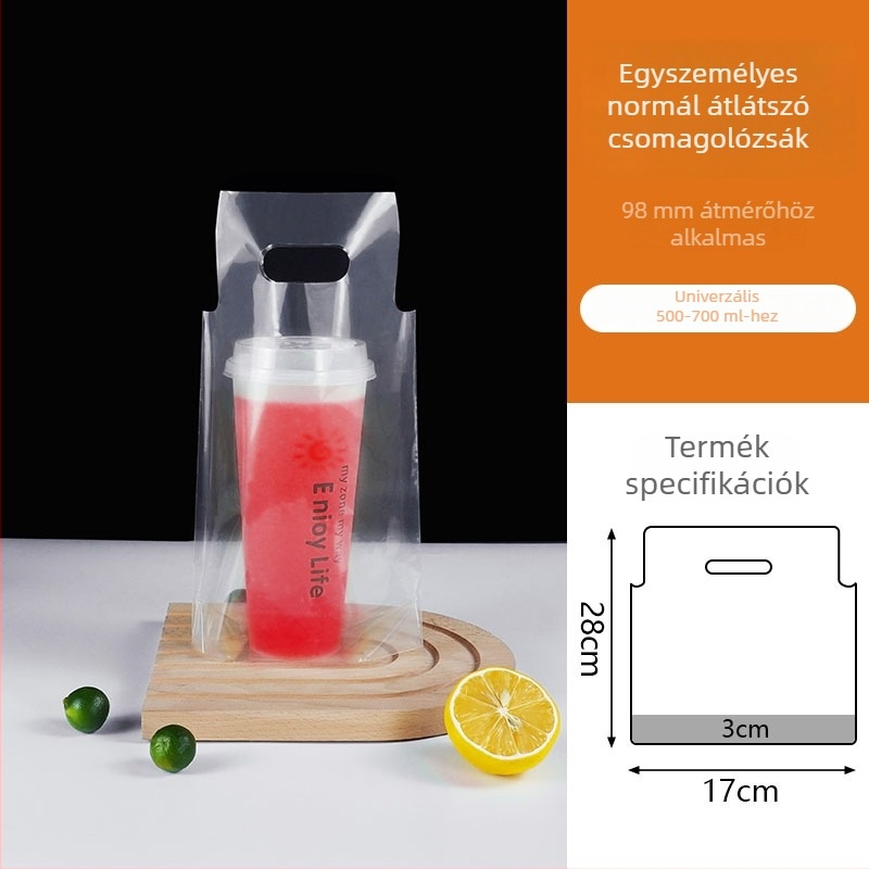 Egyszer használatos kávés pohár, 98 mm-es átmérővel, ideális jegeskávéhoz és hideg italokhoz, elvihető, 500–700 ml