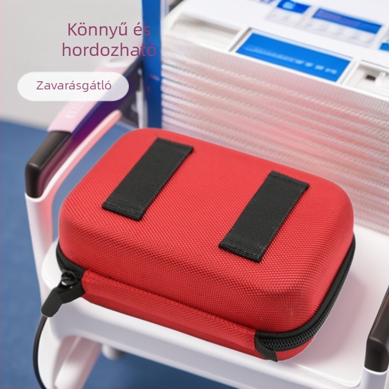 Oxford anyagú hordozható AED-defibrillátor tok utazásokhoz és vészhelyzeti elsősegélynyújtáshoz