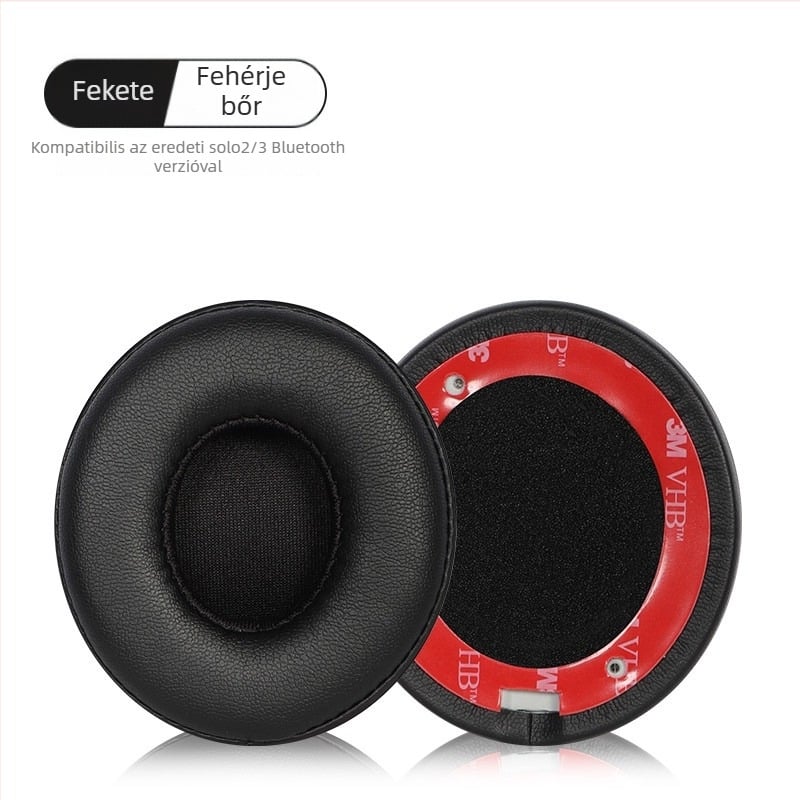Bőr fülkagyló párnák Beats Solo3 és Solo2 Wireless fejhallgatóhoz Bluetooth
