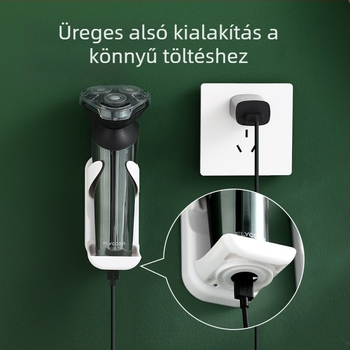 FaSoLa lyukasztás nélküli borotvafogó és elektromos borotva tárolópolc a fürdőszobában