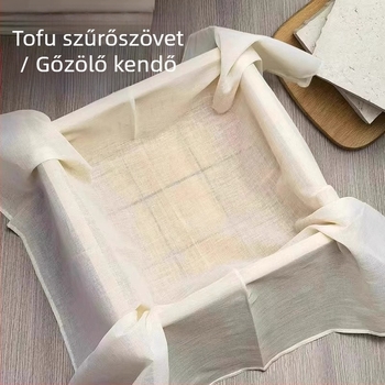 Élelmiszer-minőségű tiszta pamut géz szűrőanyag, otthoni használatra, finom hálószövet a szójatej és tofu szűréséhez, rizs párolásához