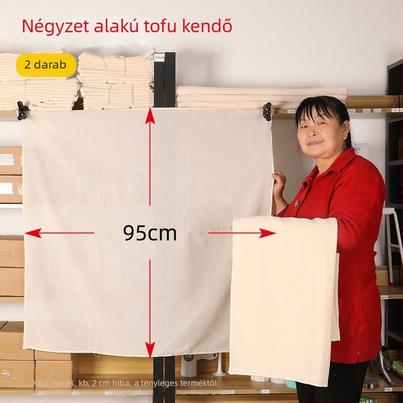 Élelmiszer-minőségű tiszta pamut géz szűrőanyag, otthoni használatra, finom hálószövet a szójatej és tofu szűréséhez, rizs párolásához