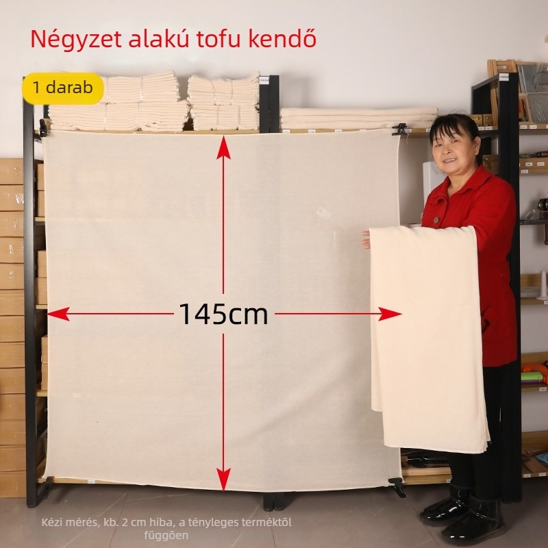 Élelmiszer-minőségű tiszta pamut géz szűrőanyag, otthoni használatra, finom hálószövet a szójatej és tofu szűréséhez, rizs párolásához