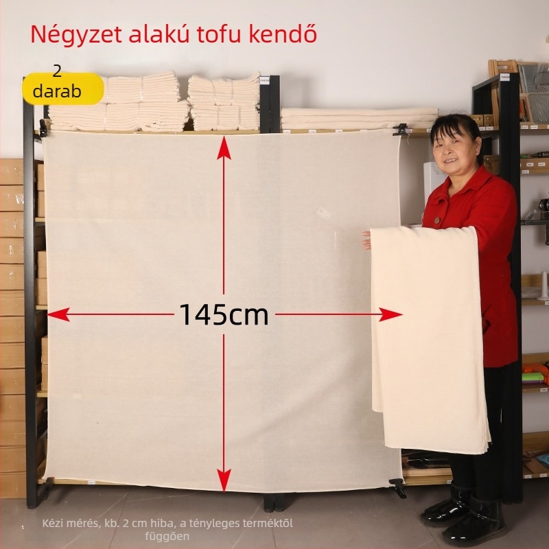 Élelmiszer-minőségű tiszta pamut géz szűrőanyag, otthoni használatra, finom hálószövet a szójatej és tofu szűréséhez, rizs párolásához