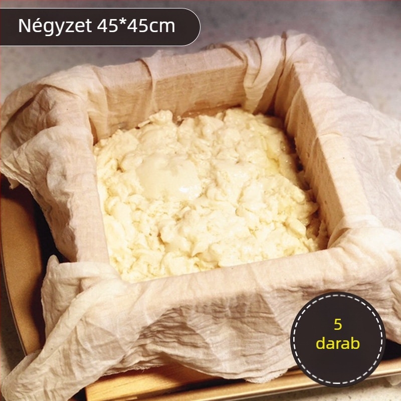 Élelmiszer-minőségű tiszta pamut géz szűrőanyag, otthoni használatra, finom hálószövet a szójatej és tofu szűréséhez, rizs párolásához