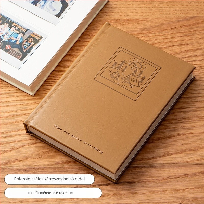 Mini Polaroid fotóalbum kártyaoldalakkal és írható betétekkel – kompakt azonnali fotóalbum