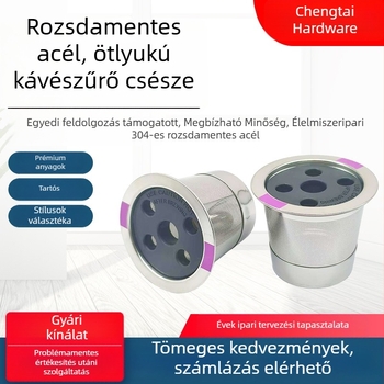Személyre szabott kávéfőző felszerelés, rozsdamentes acél K-Cup kapszula burkolat, újrahasználható kávéfőzőkhöz, káveszűrő