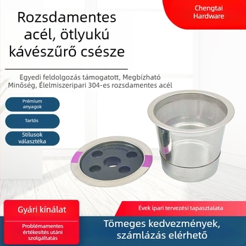 Személyre szabott kávéfőző felszerelés, rozsdamentes acél K-Cup kapszula burkolat, újrahasználható kávéfőzőkhöz, káveszűrő