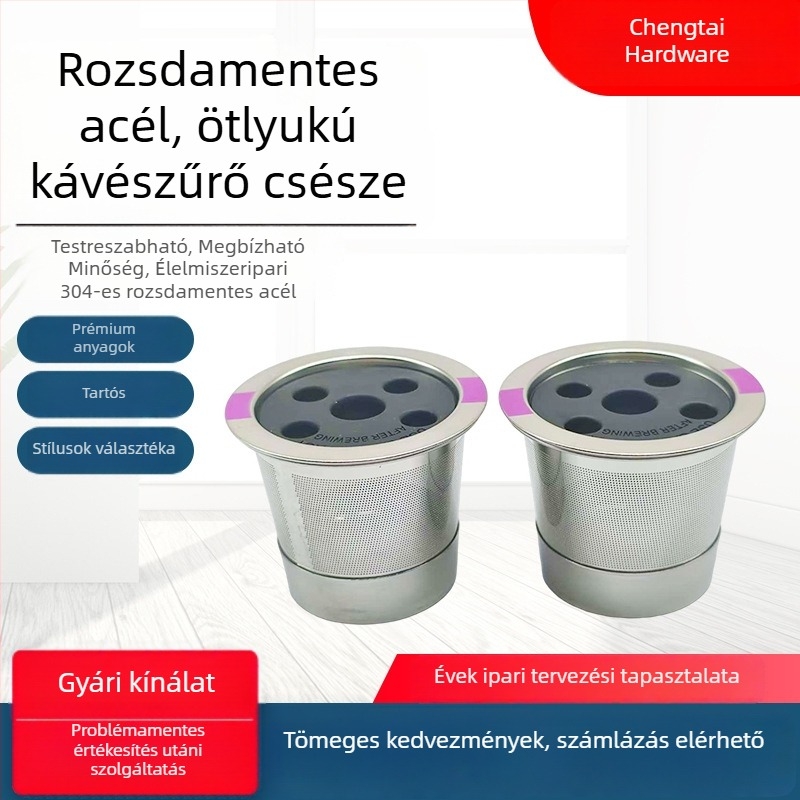 Személyre szabott kávéfőző felszerelés, rozsdamentes acél K-Cup kapszula burkolat, újrahasználható kávéfőzőkhöz, káveszűrő