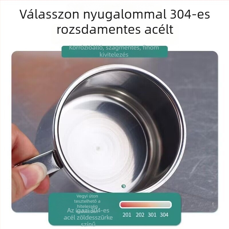 Európai stílusú kávés bögrék 304-es rozsdamentes acélból – duplafalú készlet otthonra és irodába