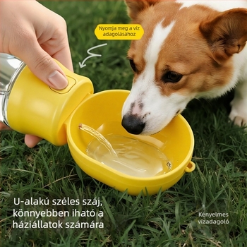 Hordozható kutyavíz-tartó pohár