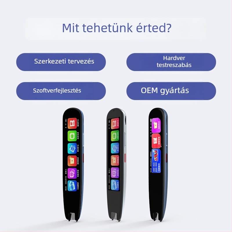 Többnyelvű olvasó- és fordító toll szótárral, OEM testreszabási lehetőség és szkennelő funkció