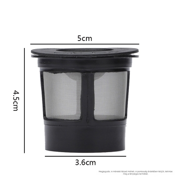 K-CUP kávéfilter flip-tetővel, 3 darabos készlet