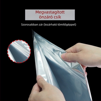 Nagy teás zacskó alumíniumfóliából, nedvességálló, öntapadós lezárás, több méretben
