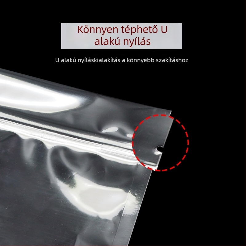 Nagy teás zacskó alumíniumfóliából, nedvességálló, öntapadós lezárás, több méretben