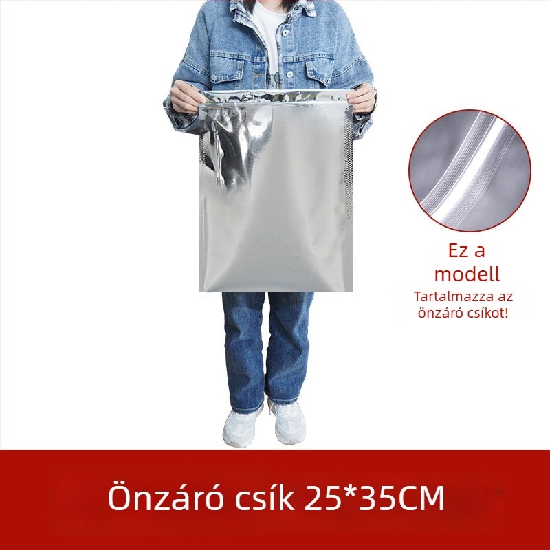 Nagy teás zacskó alumíniumfóliából, nedvességálló, öntapadós lezárás, több méretben